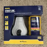 Irwin STRAIT-LINE Chalk Line, Classic Reel, Red, 100 ft (IWHT48441RC)