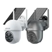 ANRAN 3MP Wireless Solar Powered WIFI Security Camera System Solar PTZ Camera