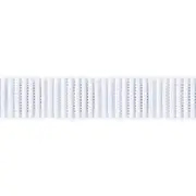 Elastic Ribbed Bat 20mmx15mt White Birch Creative 009113