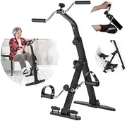 Adjustable Massage Exercise Bike Pedal Exerciser with Arm & Leg Workouts for Indoor Use & Fitness Training - Pedal Exerciser for Seniors Body Recovery Exercise Portable