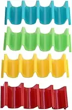 OFFSCH 4Pcs Assorted Color Taco Holders Tortilla Racks for Burritos Hot Dog Pancakes Family Gatherings for Outdoor Parties and Camping
