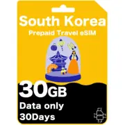 South Korea Prepaid Travel eSIM Card (Data Only)