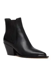 Paige Women's Lyra Pointed Toe Stretch Block Heel Ankle Boots