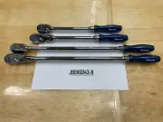 Snap-on Tools NEW 4pc POWER BLUE 3/8" Drive Hard Grip Fixed & Flex Ratchet Set