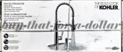 NEW*Kohler R22745-SD-VS Semiprofessional Pull-Down Kitchen Faucet-Soap Dispenser