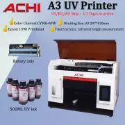 【AU Ship】A3 UV Printer 1390 Printhead Cylindrical 3D Embossed Flat Acrylic Metal