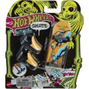Hot Wheels Skate Neon Bones Tony Hawk Fingerboard and Skate Shoes, Skulltimate