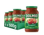 Dolmio Bolognese Tomato Pasta Sauce, 500 Grams Pack of 6