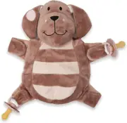 Sleepytot Baby Comforter Plush Toys with Dummy Holder Attachment Holds Pacifi...