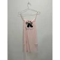 在飛比找蝦皮購物優惠-專櫃Angel 粉色雪紡洋裝