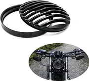 Metal Headlight Grill Cover Fits Harley Davidson Sportster XL 883 1200 X48 Black