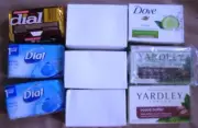 Lot of 9 Assorted Soap Bars Various Sizes, Shapes & Scents,Yardley,Dial,Equate,
