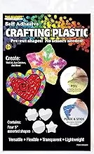 The Beadery Plastic Adhesive Sheets, 3096ADH, Plastic, Clear, 5"