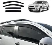 OAD4X4 Weathershields Compatible with Mitsubishi Outlander 2006-2012, Injection Weather Shields Window Visors Wind Deflectors Sun Rain Guard 4PCS Set