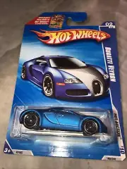 Hot Wheels - Bugatti Veyron - Blue Satin - 2010 Hot Auction 2/10 HW2