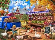 Apple Farm Jigsaw Puzzle 1000 Piece by Vermont Christmas Company - Camping Puzzles for Adults & Families - Fully Interlocking & Randomly Shaped Pieces - 26 5/8" x 19 1/4"