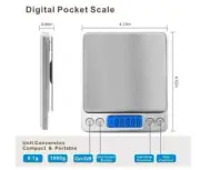 Portable Digital Scale Accurate Weight Machine 500g New