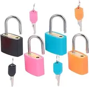 GETAJGHSD 4pcs Colored Padlocks Security Locks for Gym Lockers Toolboxes and Luggage Theft Protection
