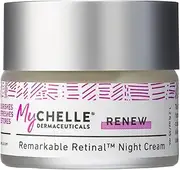 MyChelle Dermaceuticals Remarkable Retinal Night Cream Nutrient-Rich Moisturizer with Vitamin A Retinaldehyde for All Skin Types, Cruelty Free, Vegan, White, 1.2 Fl Oz