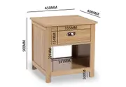 CAMPBELL RIVER Set of 2 Bedsides