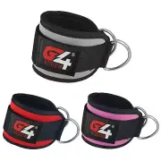 Ankle Straps Weight Lifting Fitness D Ring Cable Attachment Strap Gym Exercise