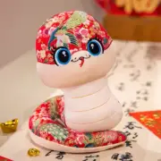Snake Year Mascot Plush Doll Cartoon Lucky Zodiac Snake Plush Toys B 15cm
