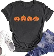 [LHBNK] Merry Christmas Shirts for Women Xmas Buffalo Plaid Tree Shirt Top Short Sleeve Casual Graphic Print T Shirt
