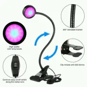LED Grow Lamp, Pathonor 8W Red&Blue Weatherproof Adjustable 2 Level Dimmable Cl