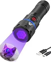 Minsk 120W 365nm Flashlight USB Rechargeable Light High Power Black Light Flashlight