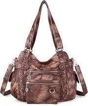 [angel kiss] Hobo Handbags for Women Soft PU Leather Shoulder Handbags Ladies Purses