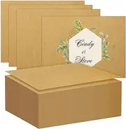 Wpxmer 200 Sheets Brown Kraft Cardstocks, Letter Size Thick Paper Cover Card Stock Printer Paper for Craft Scrapbooking, DIY Cards Making, 8.5" x 11" (Brown)