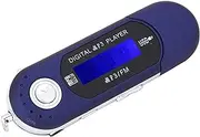 MP3, Portable Music MP3 USB Player USB Sony MP 3 Radio Alarm Clock Bluetooth Voice Memory Card Silver Oth CD Player with LCD Screen FM Radio (Blue)
