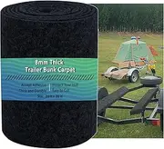 Boat Trailer Bunk Carpet 20ftx 20in,Bunk Carpet for Boat Trailers,8mm Thickness Trailer Carpets,Jet Ski Bunks, Boat Trailer Bunks(Black)