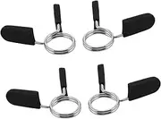LOORGVEL Secure Workout Barbell Accessory Barbell Sleeve Clamp Quick Install Bar Spring Locks Gym Weight Lifting Clips
