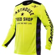 Fasthouse Originals Air Cooled Vented Youth Jersey, Flo Yellow/Black