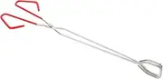 Fire Pit Tools Set 38cm Long Outdoor Fireplace Tong BBQ Grill Campfire Log Grabber Stainless Steel Fireplace Accessory