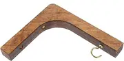 Hanging Wooden Plant Hook Bracket Rustic Wall Mount Hanger for Indoor and Outdoor Flower Pots Easy Installation Solid Structure for Greater Load Bearing Capacity