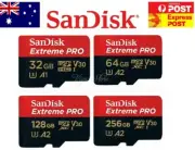 SanDisk Extreme Pro Micro SD 32GB 64GB 128GB SD Card 4K UHD A1 A2 170MB/s
