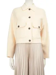 Weekend Max Mara Ecru Wool Oversized Jacket