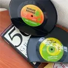 LP Shaped Retro Vintage Book Support Bookstand Vinyl Bookends Book Ends