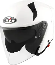 KYT TTR-JET Plain, open face helmet , color: White , size: XL
