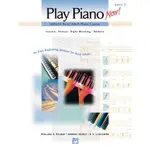 【599免運費】ALFRED'S BASIC ADULT PIANO COURSE: PLAY PIANO NOW 1