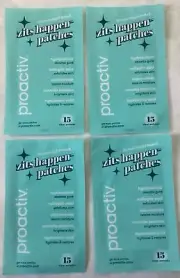 Lot of 4 Proactiv Zits Happen Patches 15ct Each (60 Total)