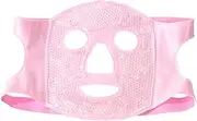 Generic Cold Face Eye Mask Reusable Ice Face Mask for Dark Circles and Puffiness (Pink)