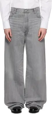 Gray Levi's Edition Garment Treated W Name Jeans S,L,M