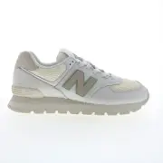 New Balance 574 XML574DFS Mens Gray Mesh Lace Up Lifestyle Sneakers Shoes 9