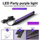 LED UV Ultraviolet Strip Tube Light 24 Leds Bar Club Party Lamp Blacklight USB