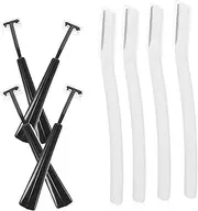 DECORNIJIA 4Sets Portable Eyebrow Razors for Women Precise Dermaplaning Tool for Face Lightweight Eyebrow Trimmer for Home and Salon Use Easy Control and Cleaning Hair Removal