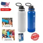 Insulated 2-Pack Water Bottles - 40oz Durable Design for Sports & Everyday