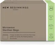 New Beginnings Reusable Quick & Easy Microwave Steriliser Bags, 6-Pack